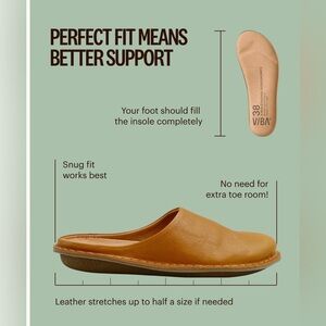 VBA Women's Tan Leather Slip-On Shoes